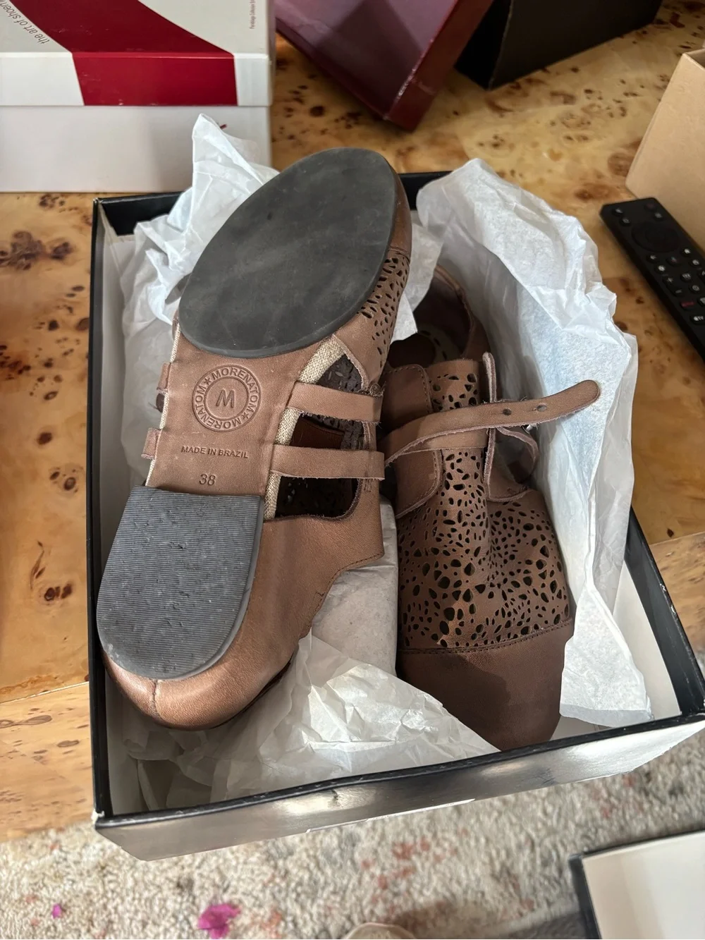 NEW Morenatom Anthropologie Leather  Sandals Size 8